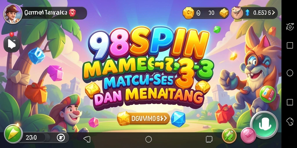 Gameplay menarik 98SPIN dalam permainan Match-3.