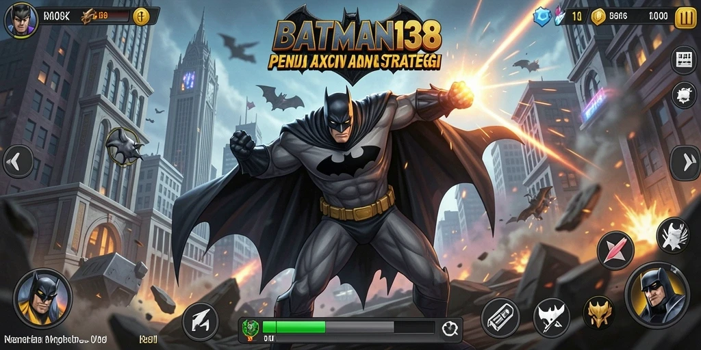 Tampilan gameplay seru dalam BATMAN138 Tower Defense.