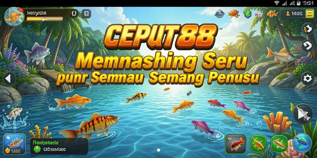 Tampilan gameplay seru dalam game memancing CEPAT88.