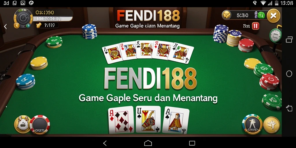 Tampilan gameplay Gaple yang menarik dan interaktif.