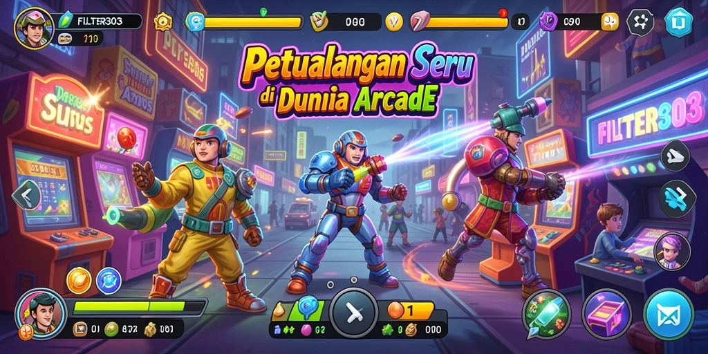 Screenshot yang menampilkan gameplay seru FILTER303 dengan efek visual yang memukau.