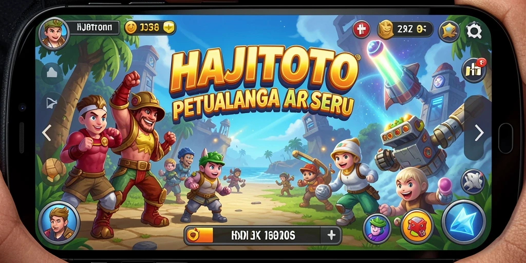 Screenshot gameplay HAJITOTO menampilkan karakter utama beraksi di level menantang.