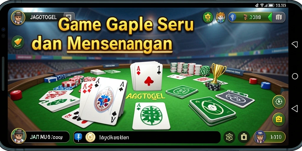 Tampilan gameplay Gaple yang menarik di JAGOTOGEL.