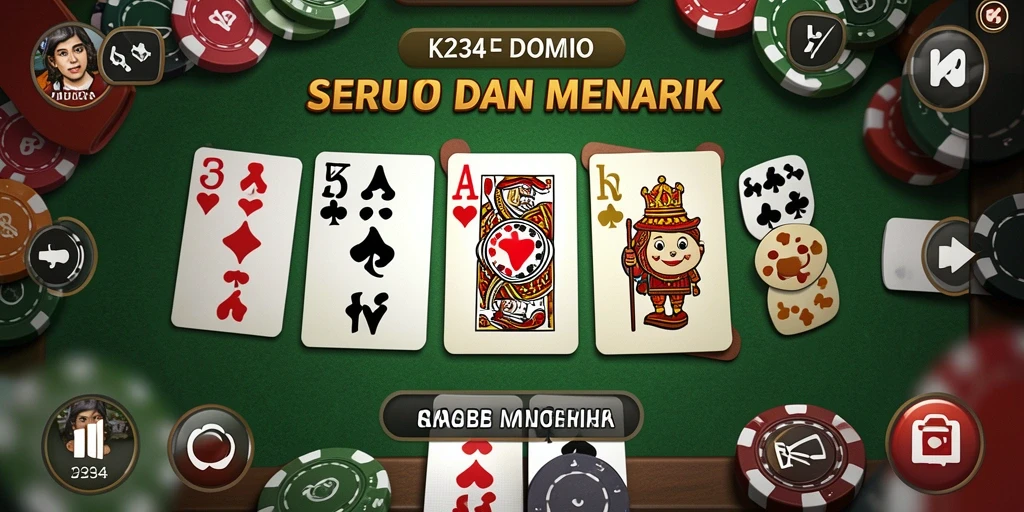 Screenshot gameplay K234 menunjukkan momen seru bermain Domino.