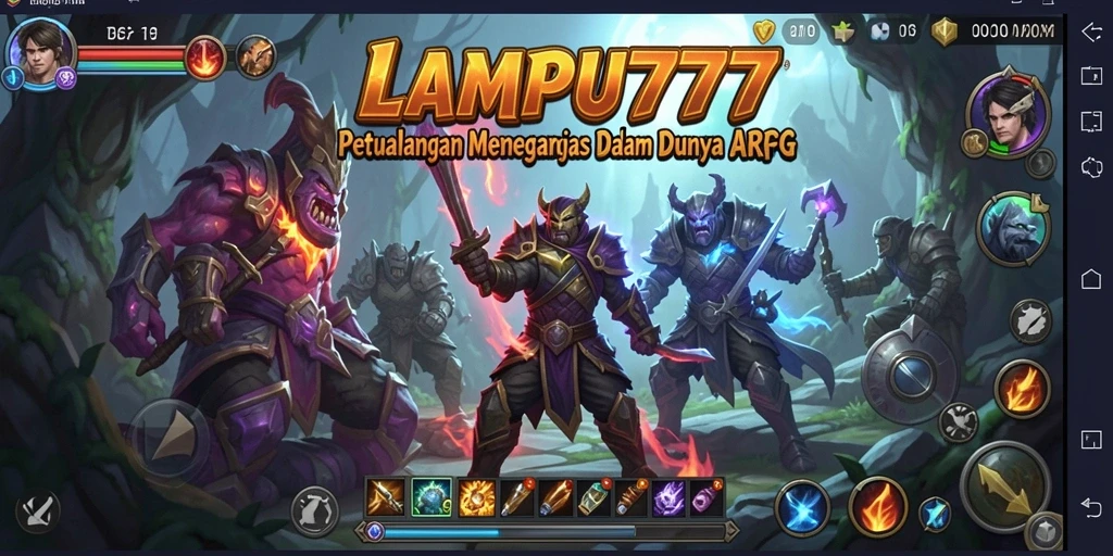 Tampilan gameplay ARPG yang menakjubkan dari LAMPU777.