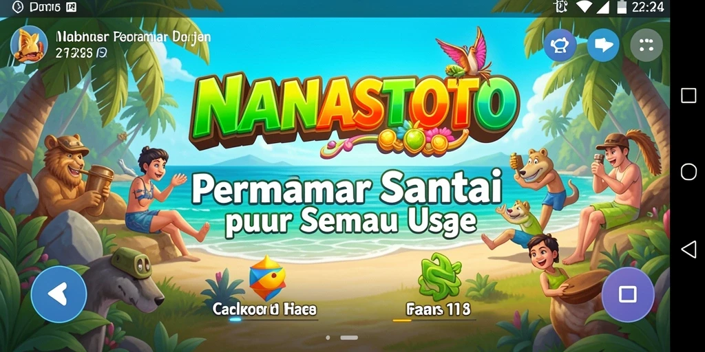 Screenshot NANASTOTO menampilkan gameplay yang seru dan menghibur.