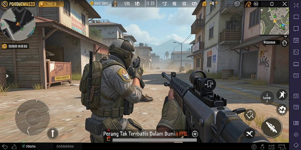 Tampilan gameplay menarik dari POHONEMAS33 saat pertempuran sengit.