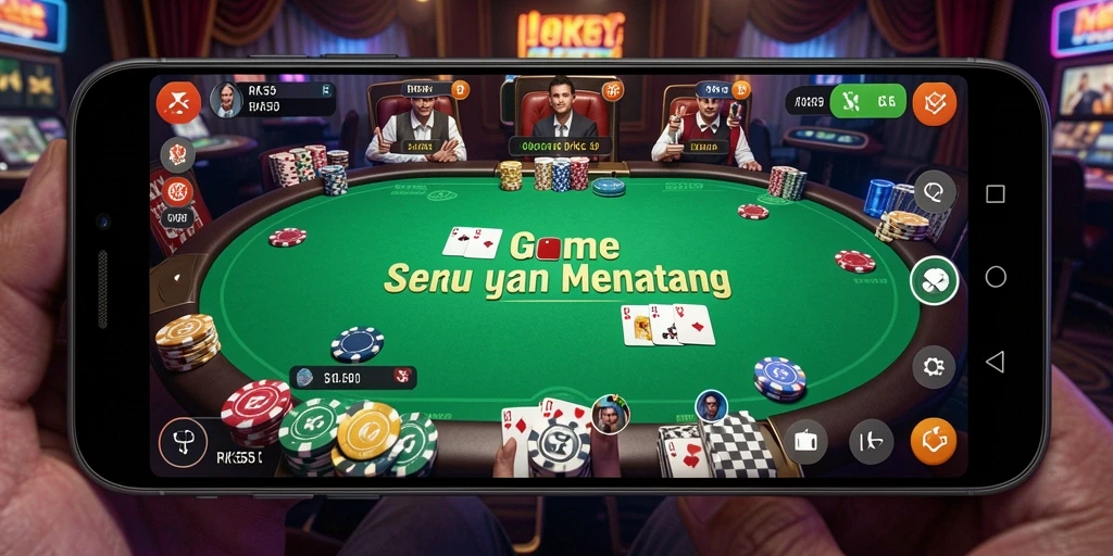 Screenshot RK55 menampilkan pengalaman bermain Poker yang mendebarkan.