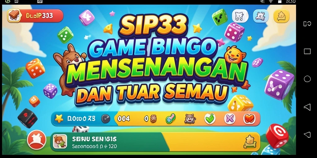 Tampilan screenshot SIP33 yang menunjukkan keseruan bermain Bingo.