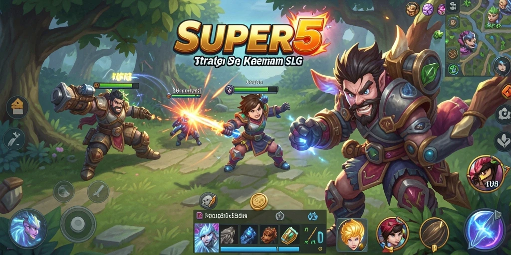Tangkapan layar gameplay <strong>SUPER5</strong> menampilkan aksi strategis yang mendebarkan.